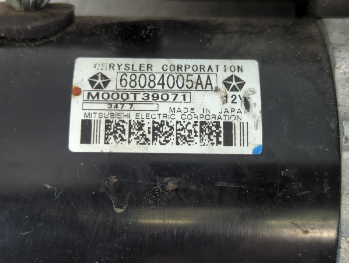 2015-2021 Jeep Renegade Car Starter Motor Solenoid OEM P/N:68084005AA Fits Fits 2014 2015 2016 2017 2018 2019 2020 2021 2022
