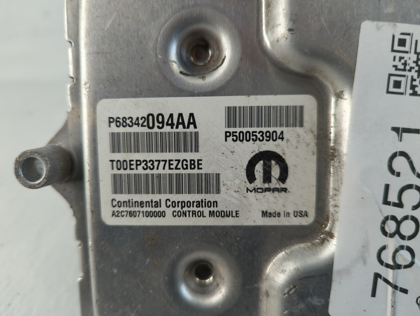 2018-2021 Jeep Renegade PCM Engine Control Computer ECU ECM PCU OEM P/N:P68342094AA Fits Fits 2018 2019 2020 2021 OEM Used A
