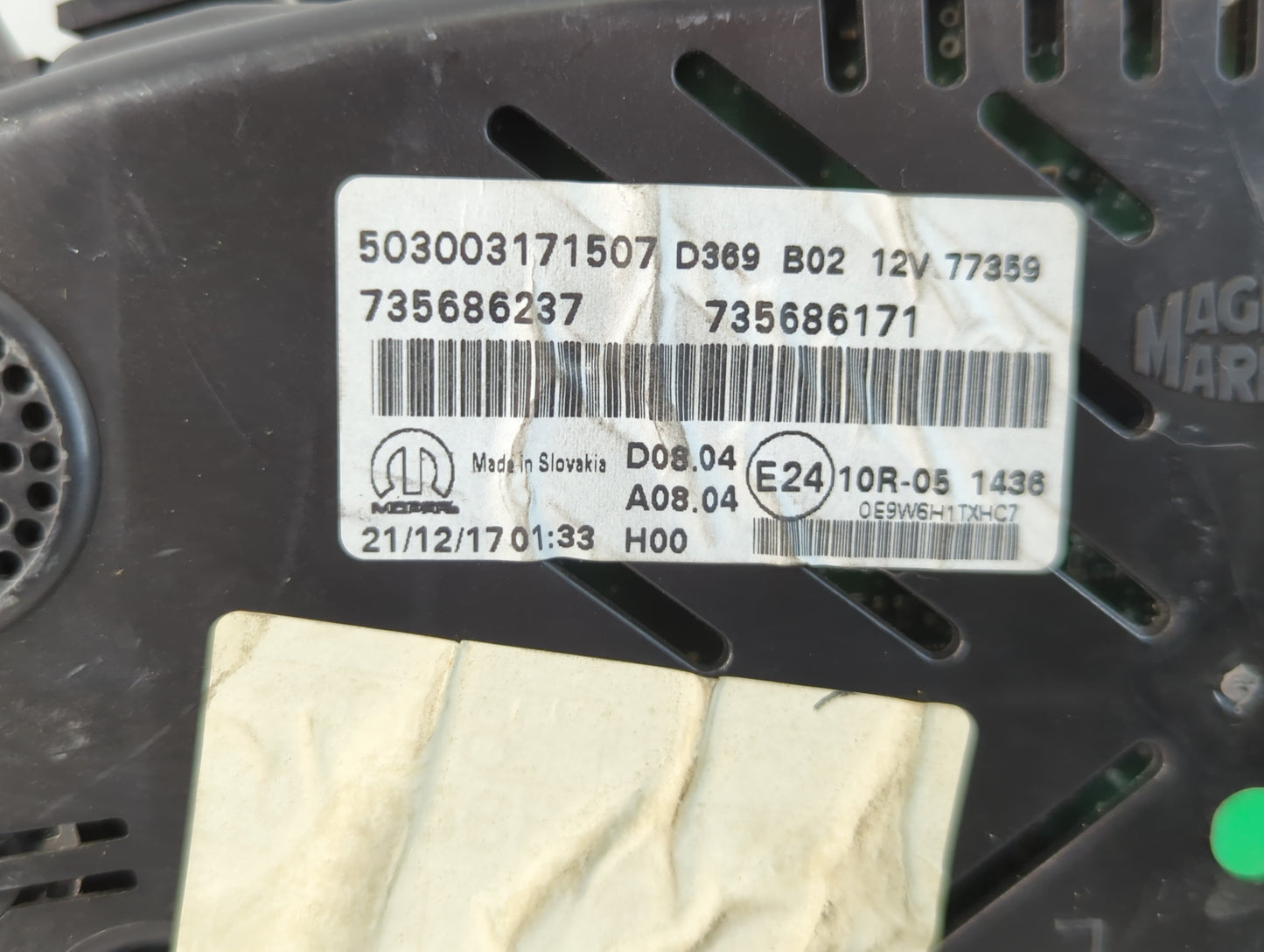 2018 Jeep Renegade Instrument Cluster Speedometer Gauges P/N:735686237 Fits OEM Used Auto Parts - Oemusedautoparts1.com