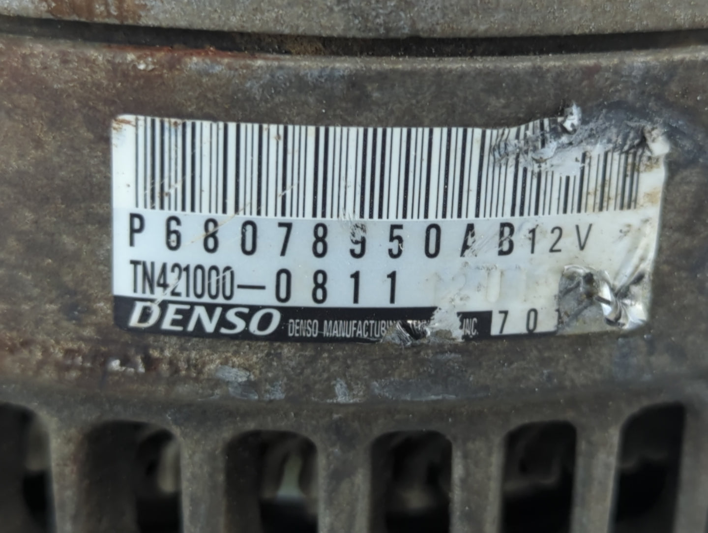 2012-2018 Jeep Wrangler Alternator Replacement Generator Charging Assembly Engine OEM P/N:TN421000-0811 P68078950AB Fits OEM