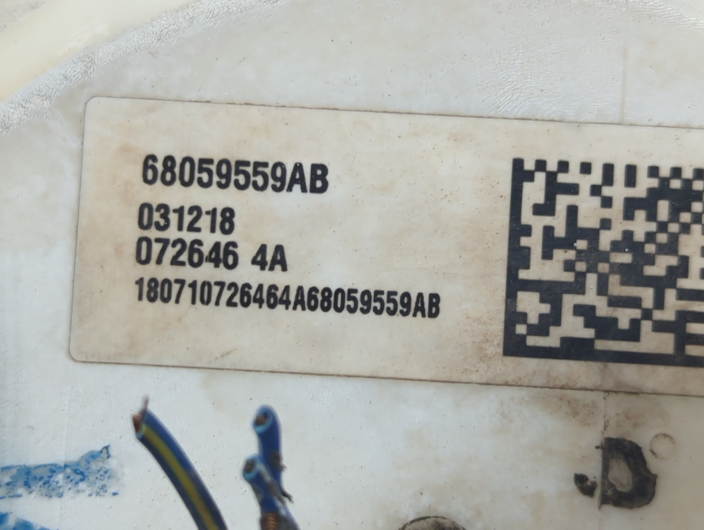 2010-2018 Jeep Wrangler Electrical Gas Fuel Pump Assembly - Oemusedautoparts1.com