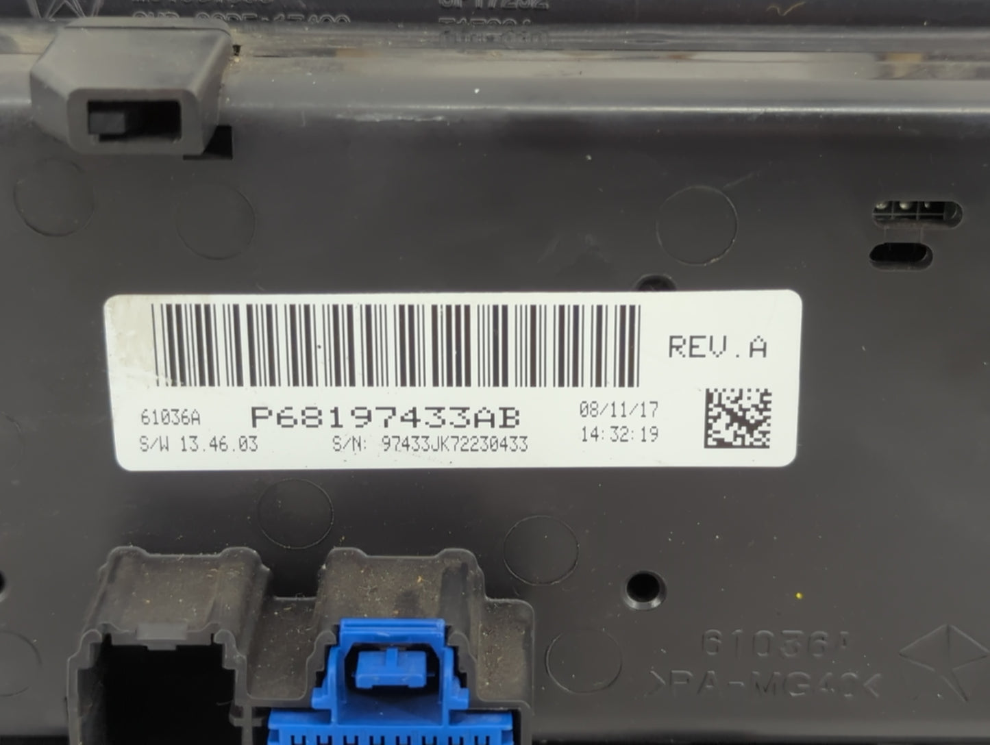 2014-2018 Jeep Wrangler Climate Control Module Temperature AC/Heater Replacement P/N:P68197433AB Fits OEM Used Auto Parts - 
