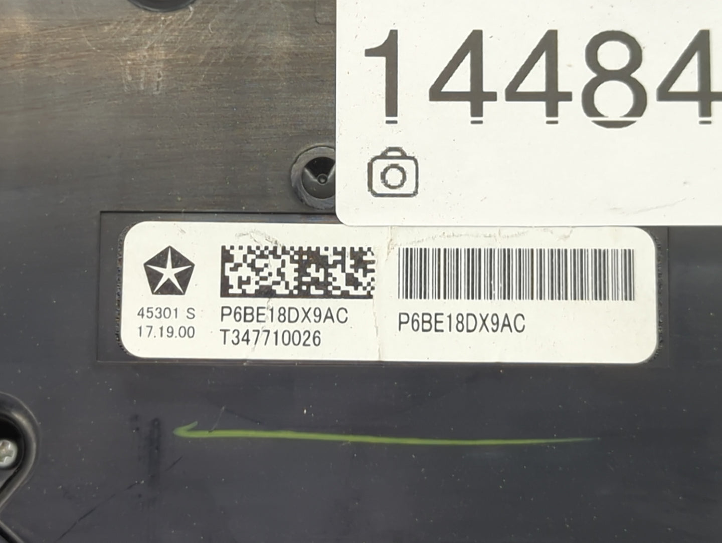 2018 Jeep Wrangler Climate Control Module Temperature AC/Heater Replacement P/N:P6BE18DX9AC Fits OEM Used Auto Parts - Oemus