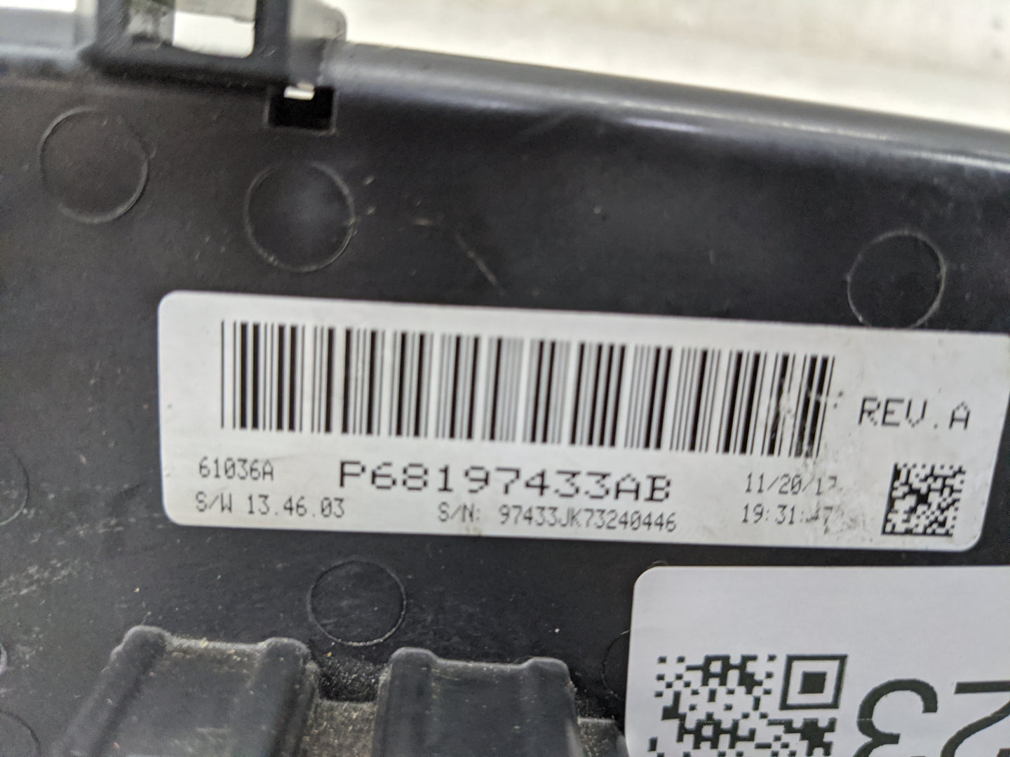 2014-2018 Jeep Wrangler Climate Control Module Temperature AC/Heater Replacement P/N:P68197433AB Fits OEM Used Auto Parts - 
