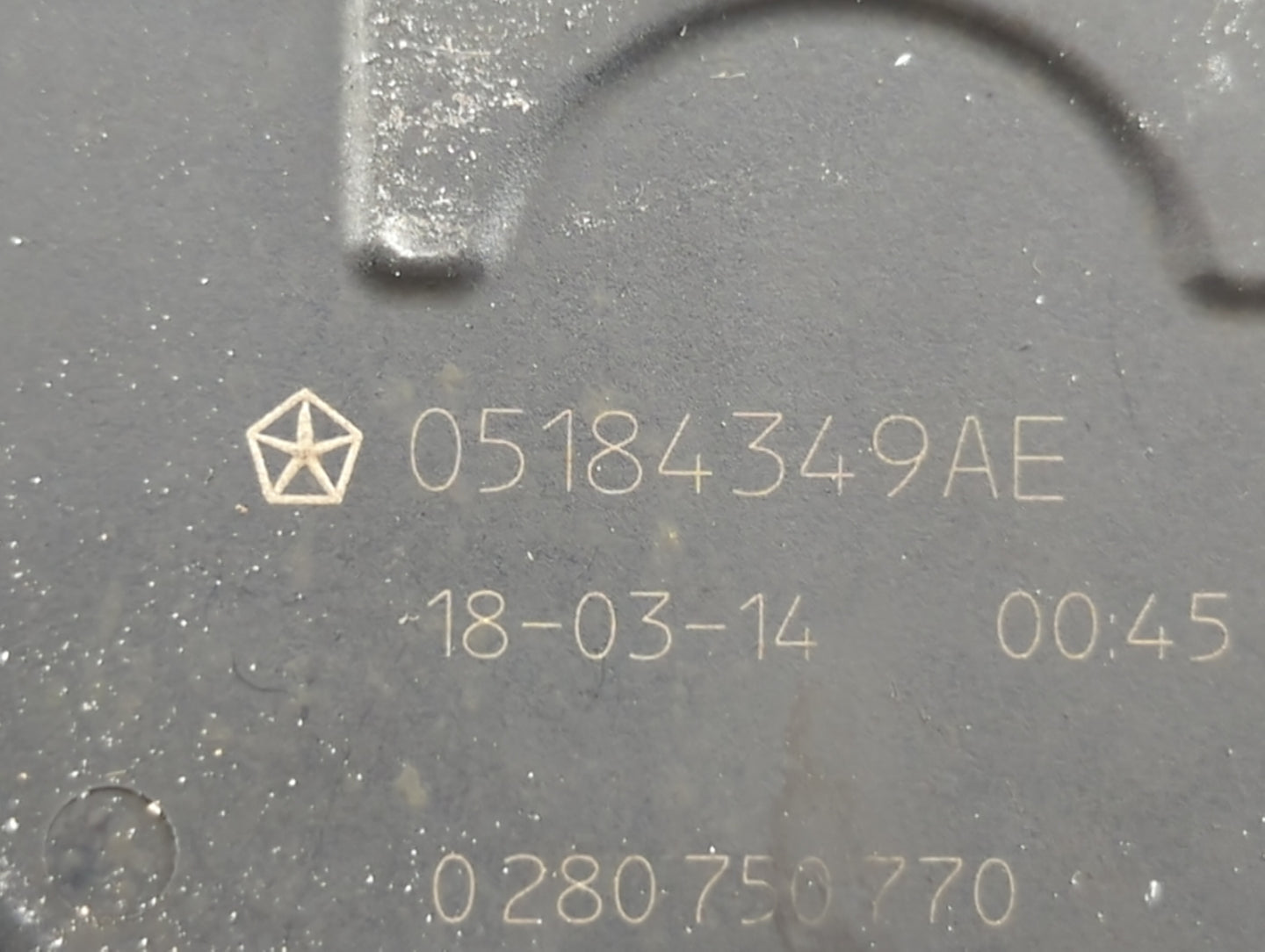 2012-2018 Jeep Wrangler Throttle Body P/N:05184349AE 05184349AC Fits OEM Used Auto Parts - Oemusedautoparts1.com