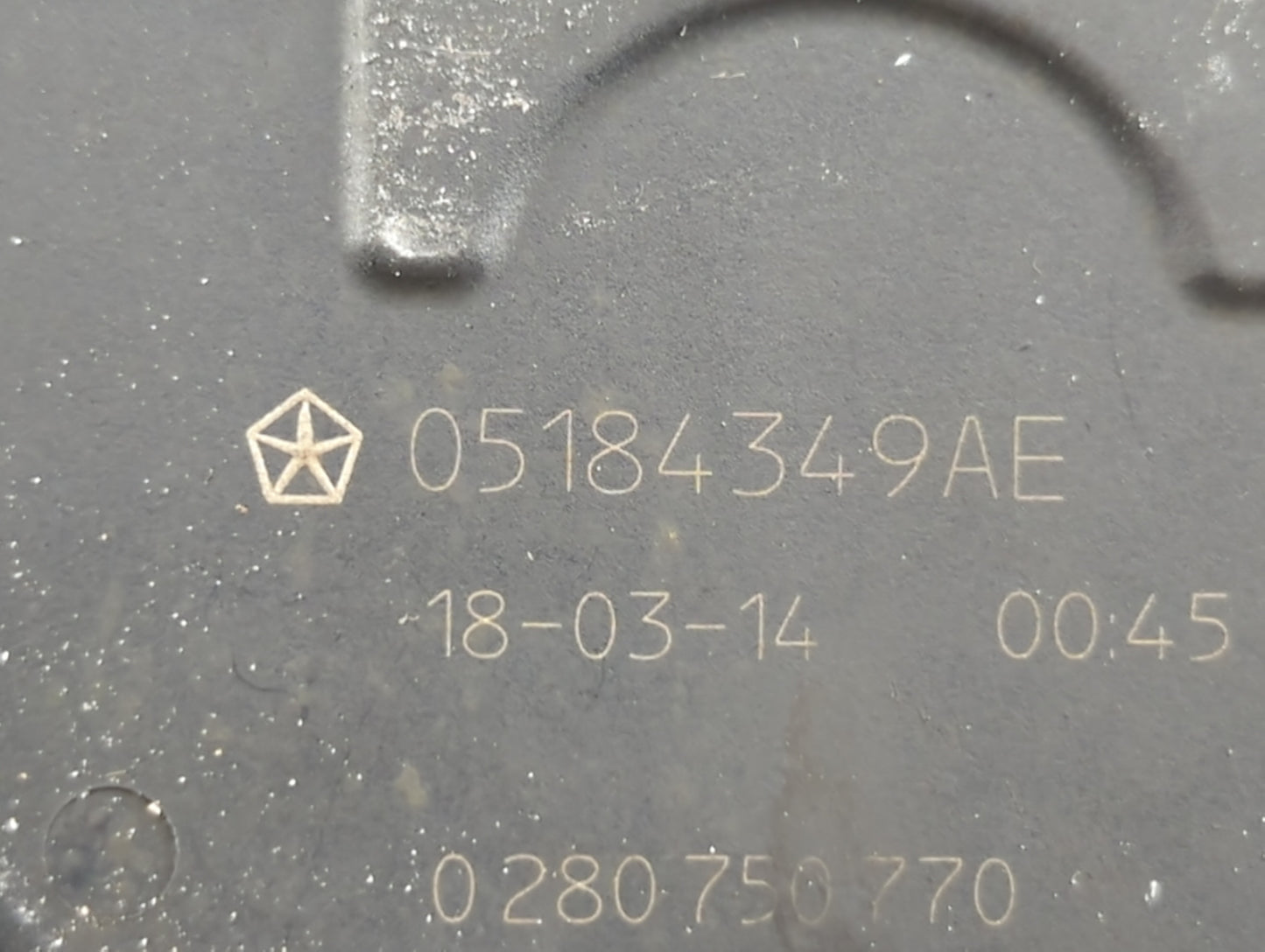 2012-2018 Jeep Wrangler Throttle Body P/N:05184349AE 05184349AC Fits OEM Used Auto Parts - Oemusedautoparts1.com