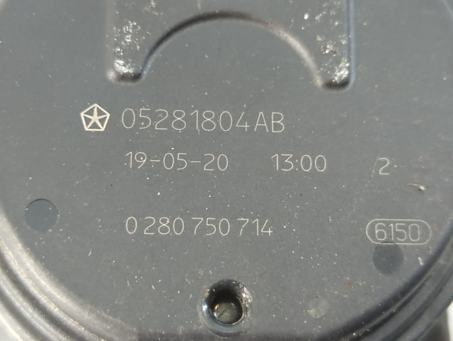 2018-2022 Jeep Wrangler Throttle Body P/N:0 280 750 714 05281804AB Fits Fits 2018 2019 2020 2021 2022 OEM Used Auto Parts - 