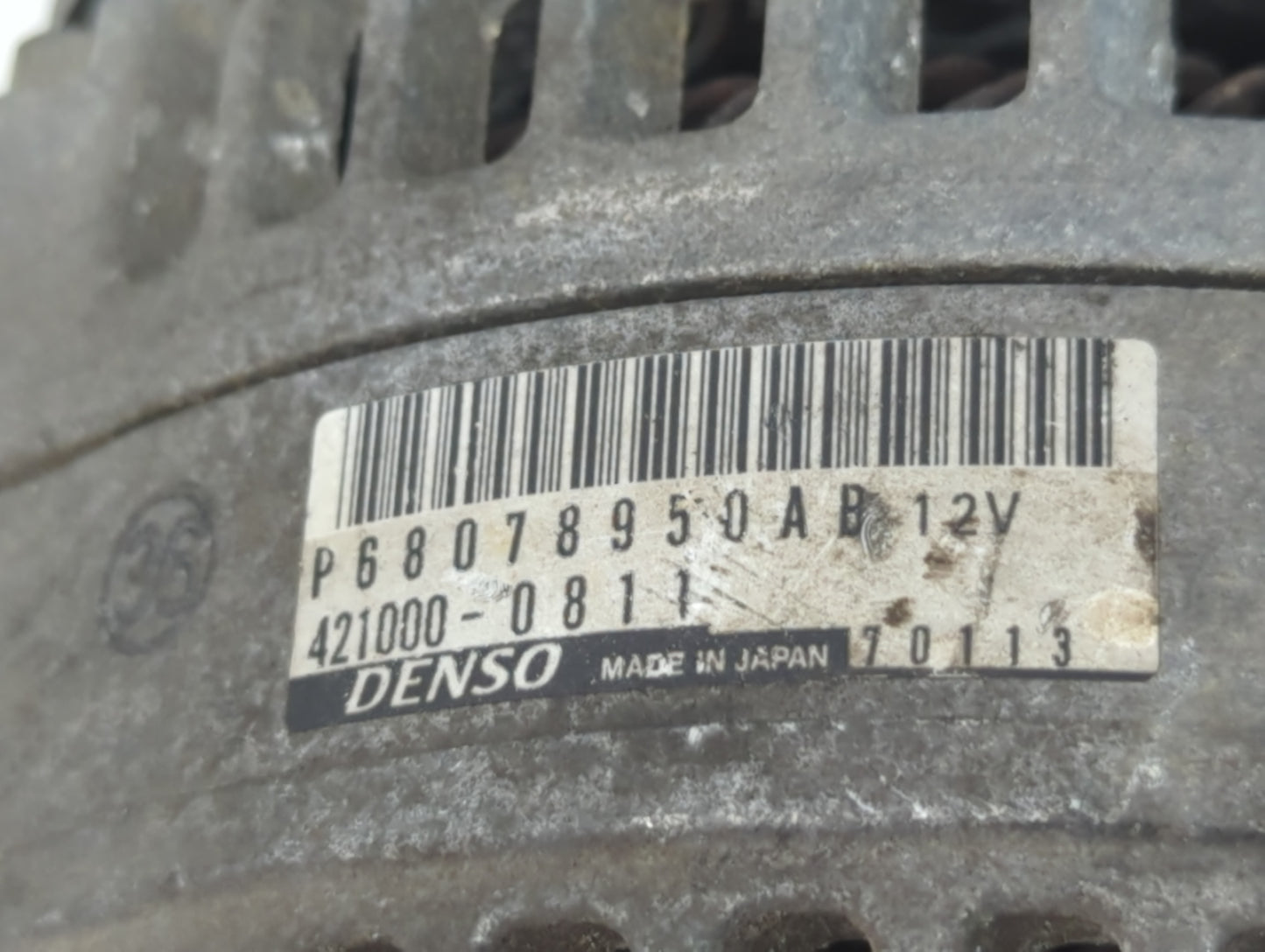 2012-2018 Jeep Wrangler Alternator Replacement Generator Charging Assembly Engine OEM P/N:421000-0811 P68078950AB Fits OEM U