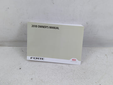 2018 Kia Forte Owners Manual Book Guide P/N:B0S4-EE77A OEM Used Auto Parts - Oemusedautoparts1.com
