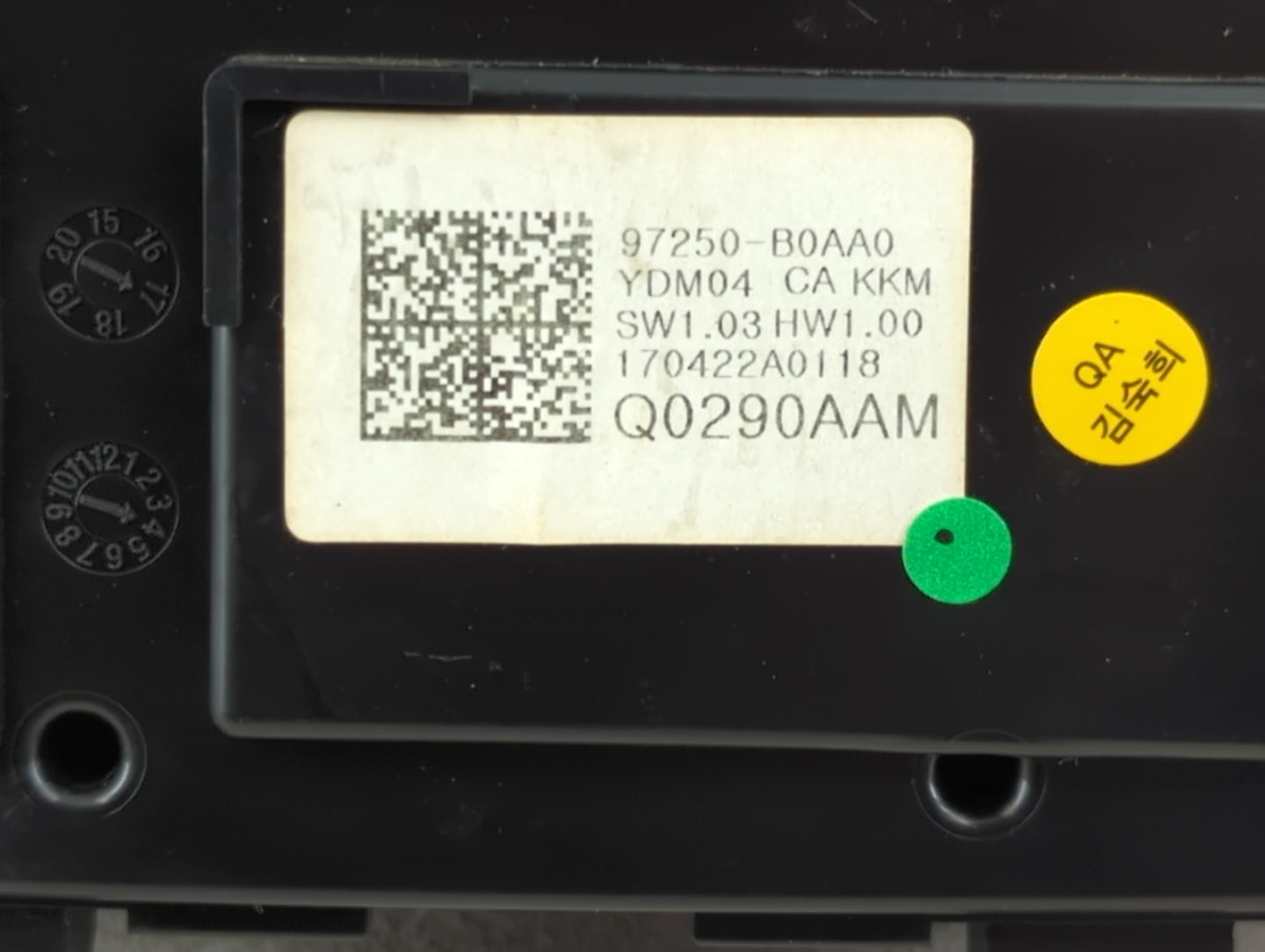 2017-2018 Kia Forte Climate Control Module Temperature AC/Heater Replacement P/N:97250-B0AA0 Fits Fits 2017 2018 OEM Used Au