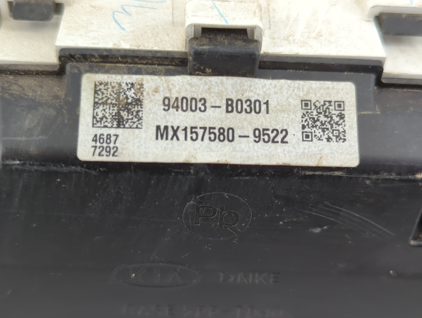 2017-2018 Kia Forte Instrument Cluster Speedometer Gauges P/N:MX157580-9522 94003-B0301 Fits Fits 2017 2018 OEM Used Auto Pa