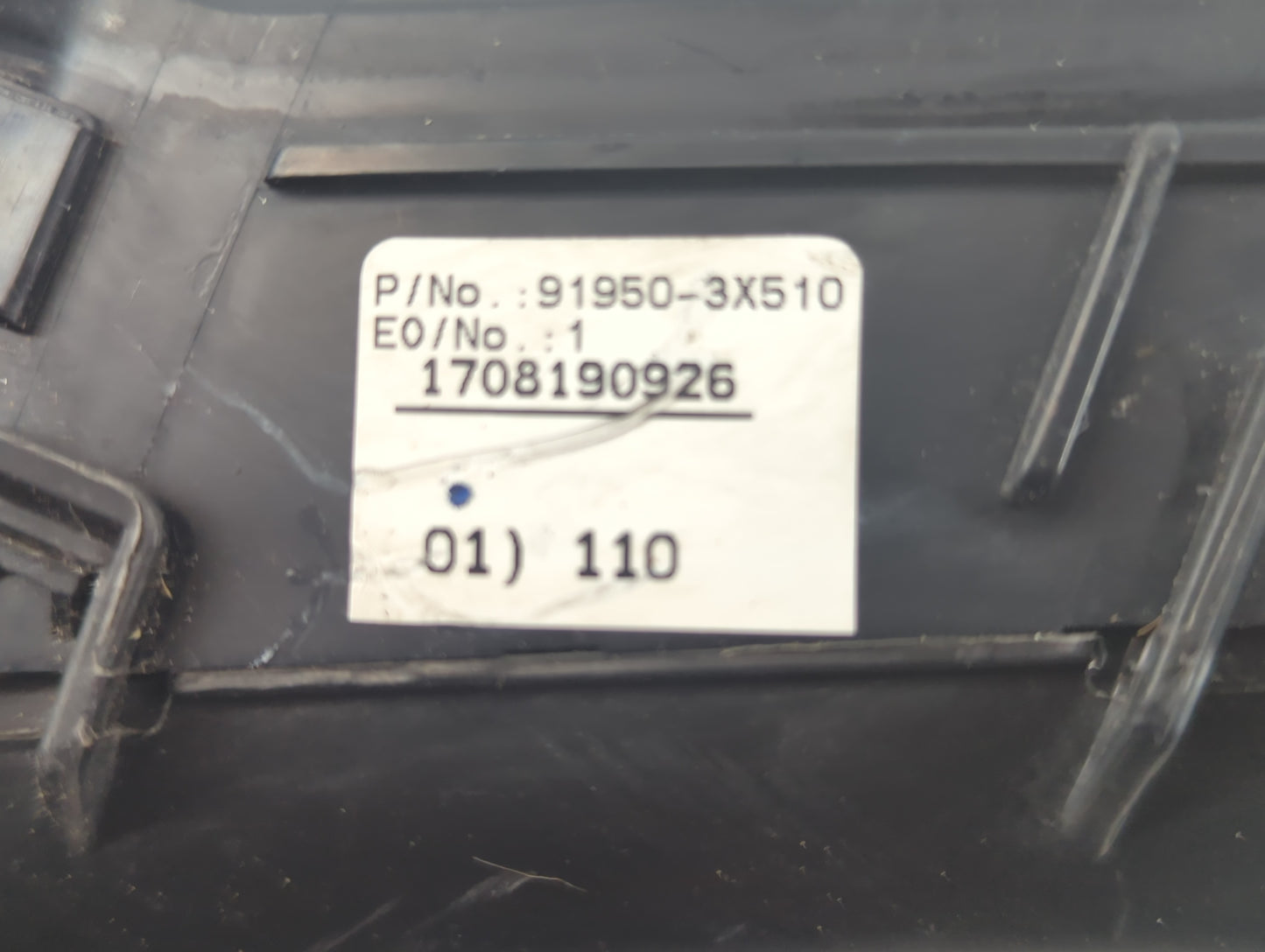 2017-2018 Kia Forte Fusebox Fuse Box Panel Relay Module P/N:91950-3X510 Fits Fits 2017 2018 OEM Used Auto Parts - Oemusedaut