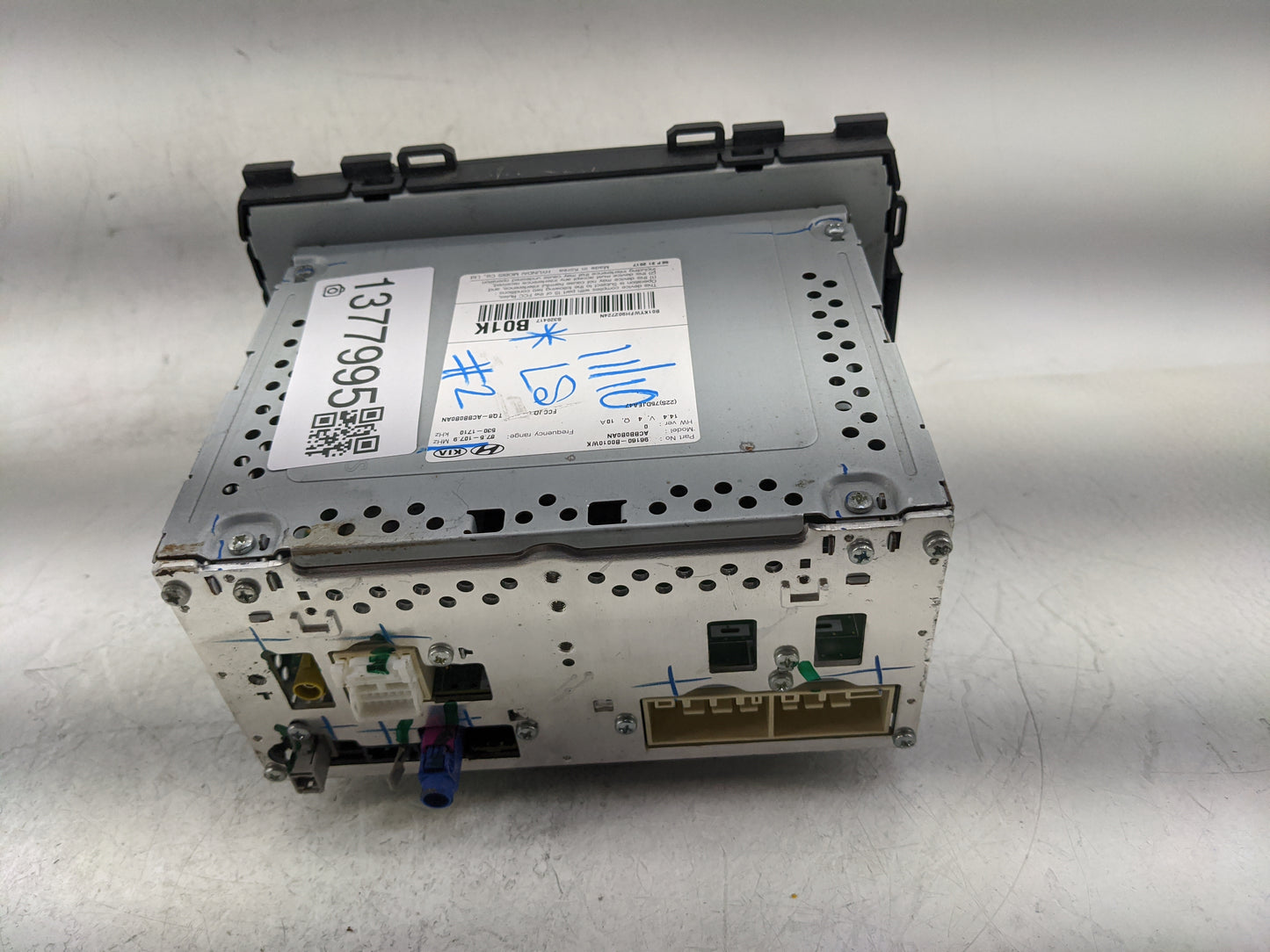 2017-2018 Kia Forte Radio AM FM Cd Player Receiver Replacement P/N:96160-B0010WK Fits Fits 2017 2018 OEM Used Auto Parts - O
