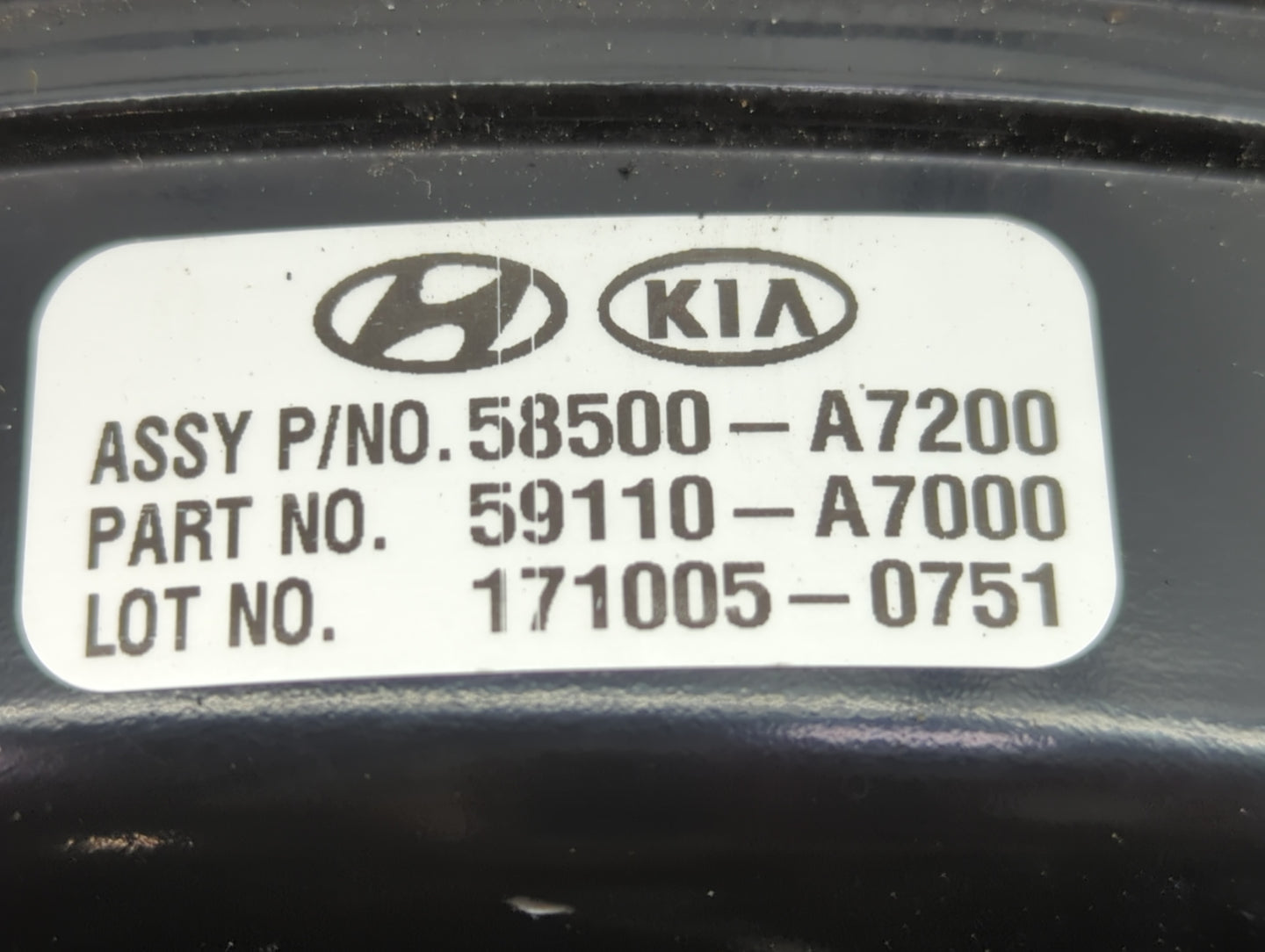 2014-2018 Kia Forte Power Brake Booster Oem - Oemusedautoparts1.com