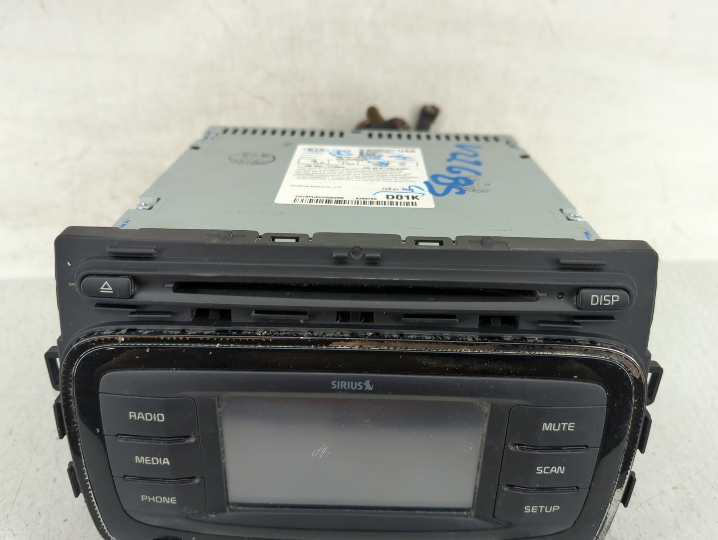 2017-2018 Kia Forte Radio AM FM Cd Player Receiver Replacement P/N:96180-B0010WK Fits Fits 2017 2018 OEM Used Auto Parts - O
