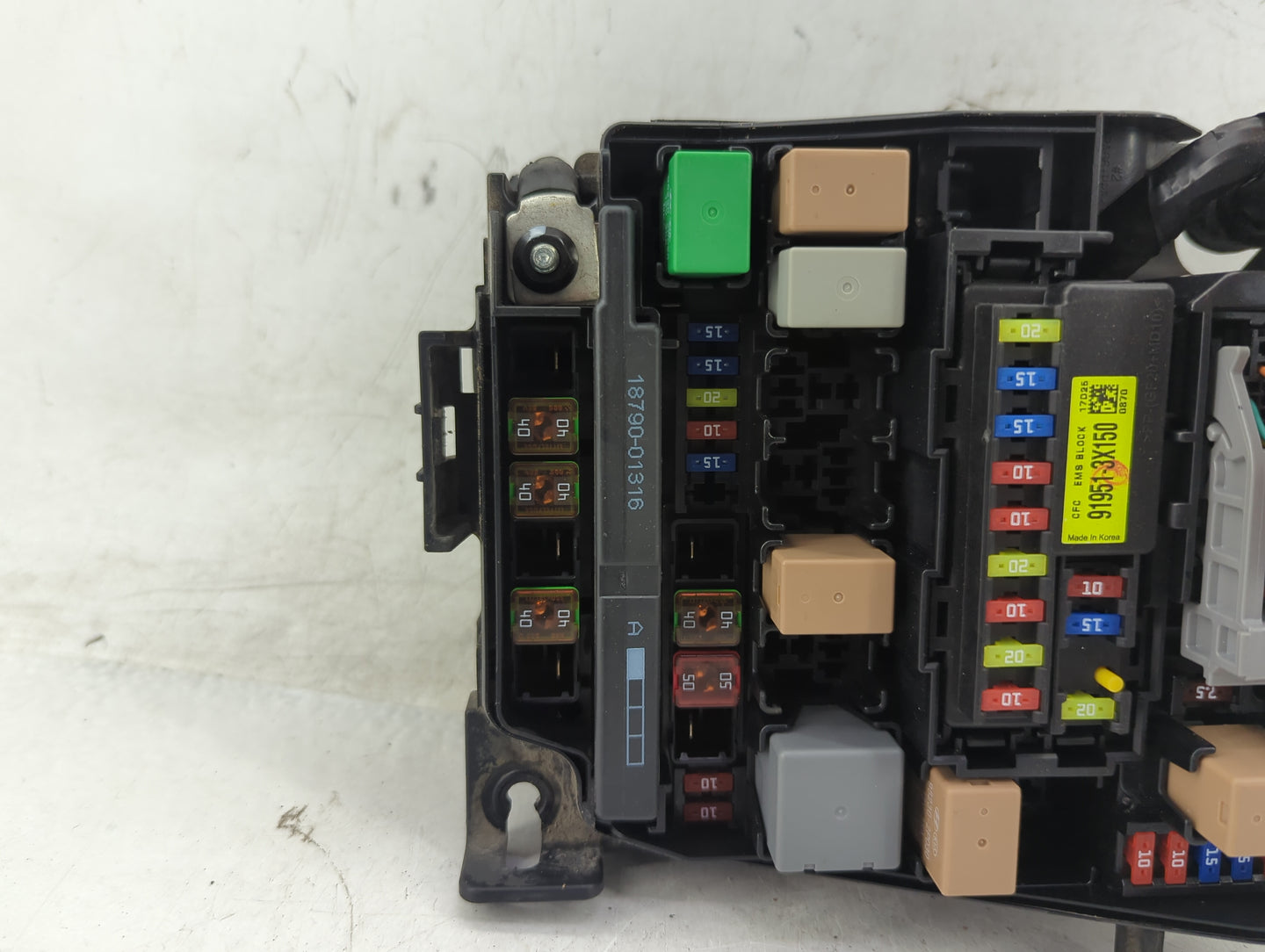 2017-2018 Kia Forte Fusebox Fuse Box Panel Relay Module P/N:91218 B0350 Fits Fits 2017 2018 OEM Used Auto Parts - Oemusedaut