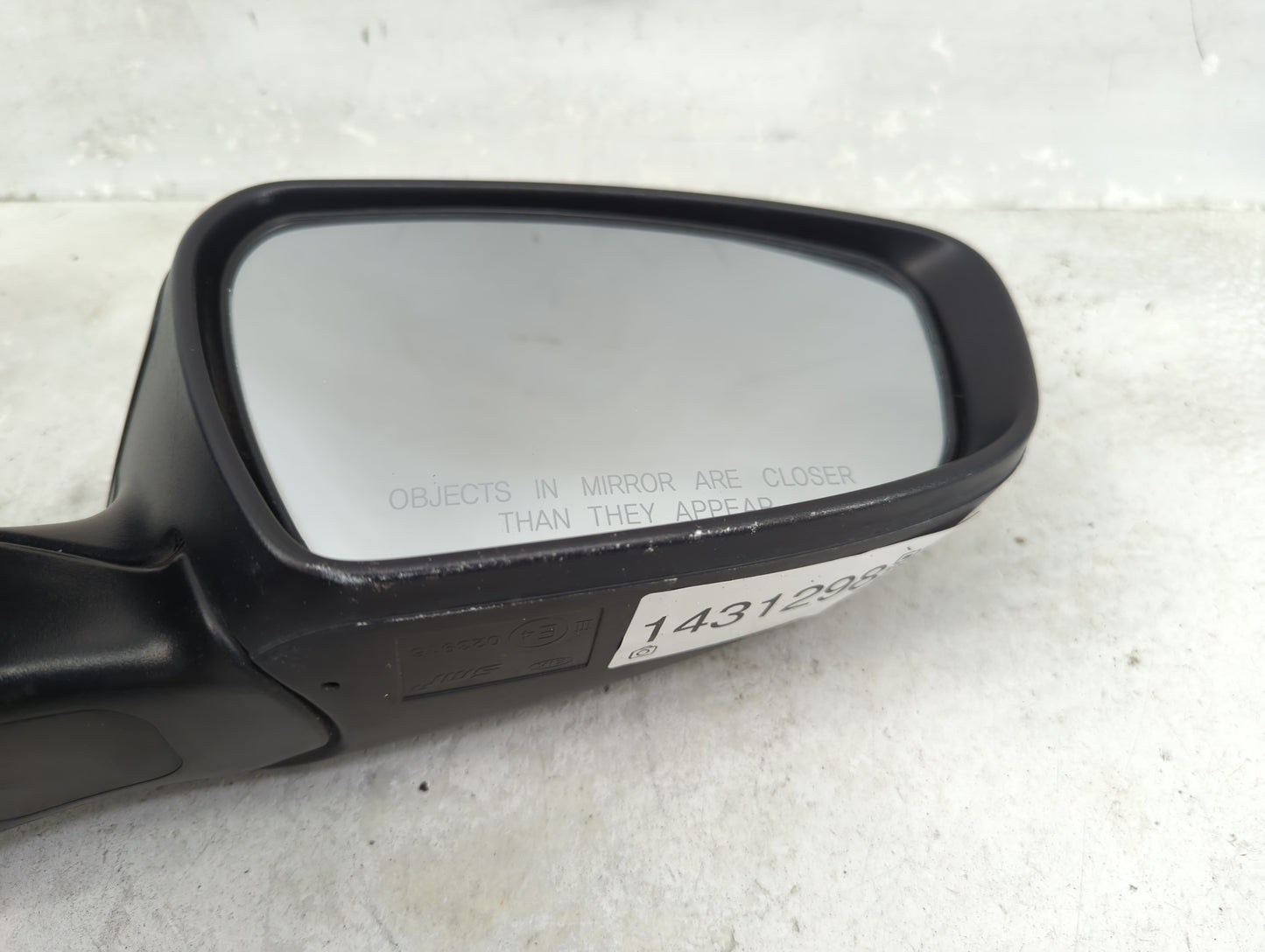 2016-2018 Kia Forte Passenger Right Side View Manual Door Mirror Black - Oemusedautoparts1.com
