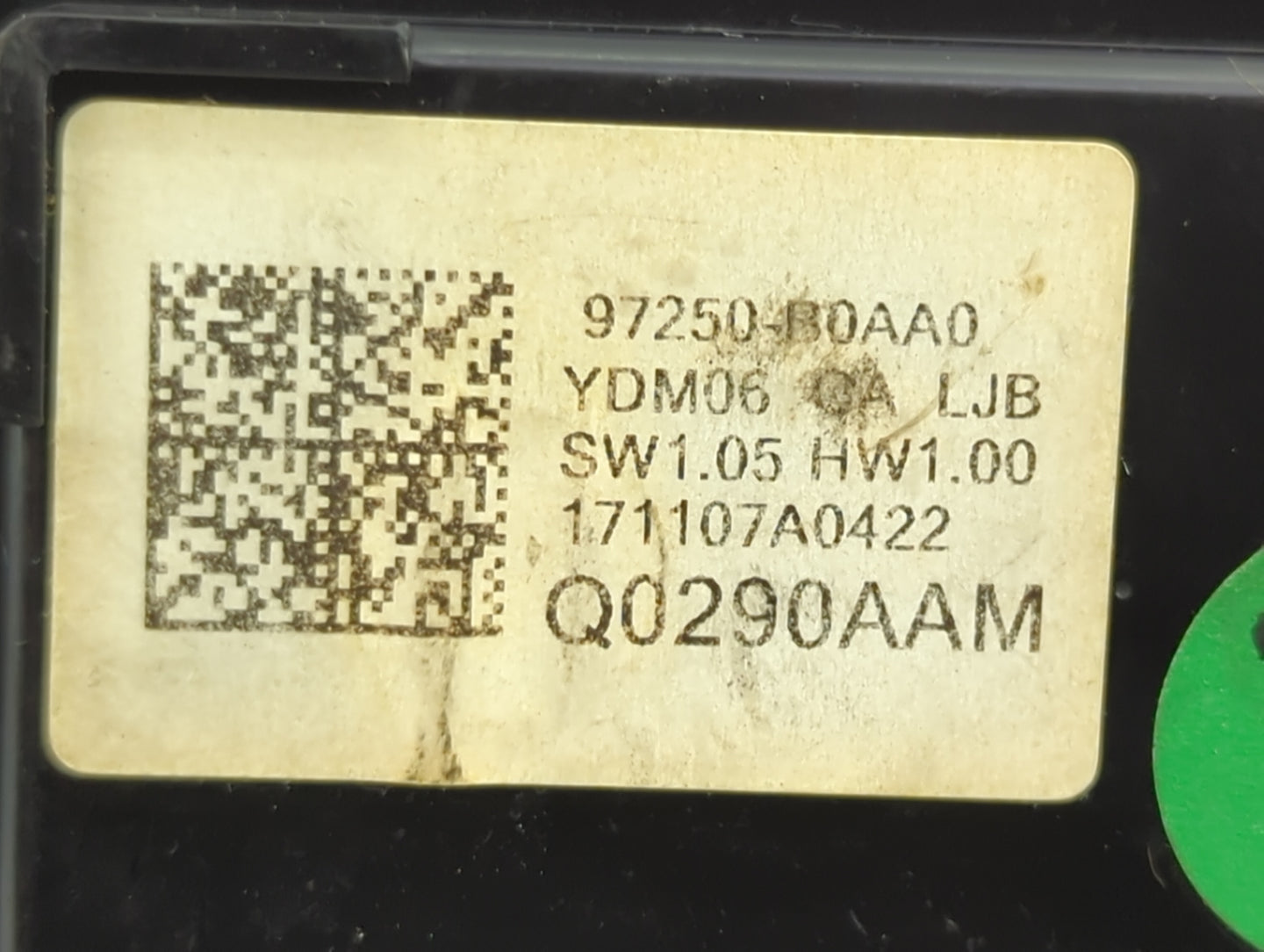 2017-2018 Kia Forte Climate Control Module Temperature AC/Heater Replacement P/N:97250-B0AA0 Fits Fits 2017 2018 OEM Used Au