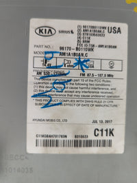 2017-2018 Kia Forte Radio AM FM Cd Player Receiver Replacement P/N:96170-B0110WK AM1A1B0AN,C, TQ8-AM1A1B0AN Fits Fits 2017 2