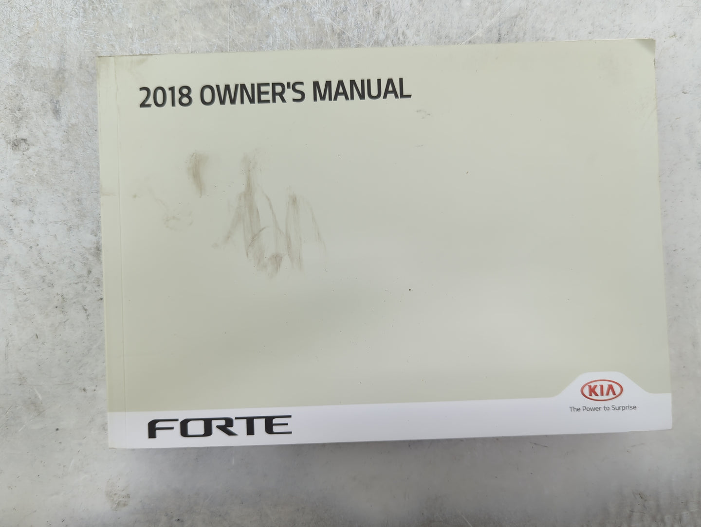 2018 Kia Forte Owners Manual Book Guide P/N:B0S4-EE83D OEM Used Auto Parts - Oemusedautoparts1.com