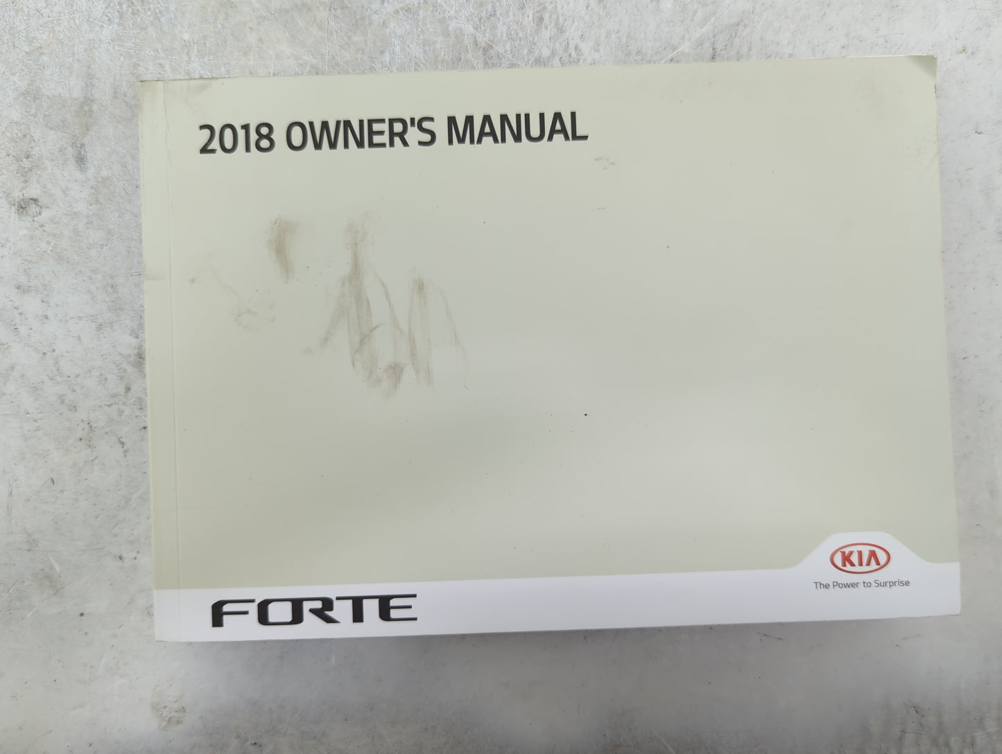 2018 Kia Forte Owners Manual Book Guide P/N:B0S4-EE83D OEM Used Auto Parts - Oemusedautoparts1.com