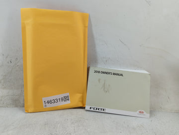 2018 Kia Forte Owners Manual Book Guide P/N:B0S4-EE83D OEM Used Auto Parts