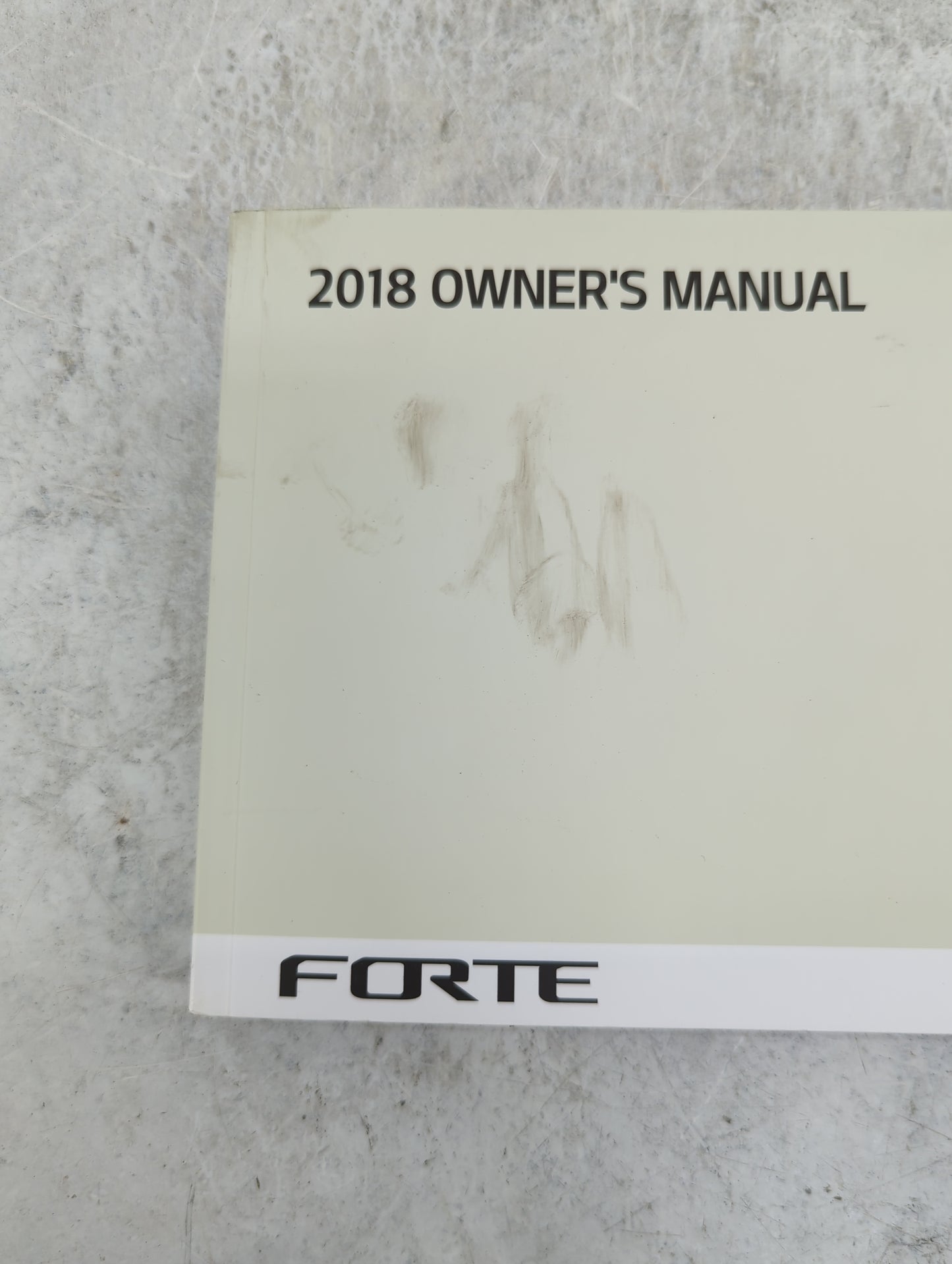 2018 Kia Forte Owners Manual Book Guide P/N:B0S4-EE83D OEM Used Auto Parts - Oemusedautoparts1.com