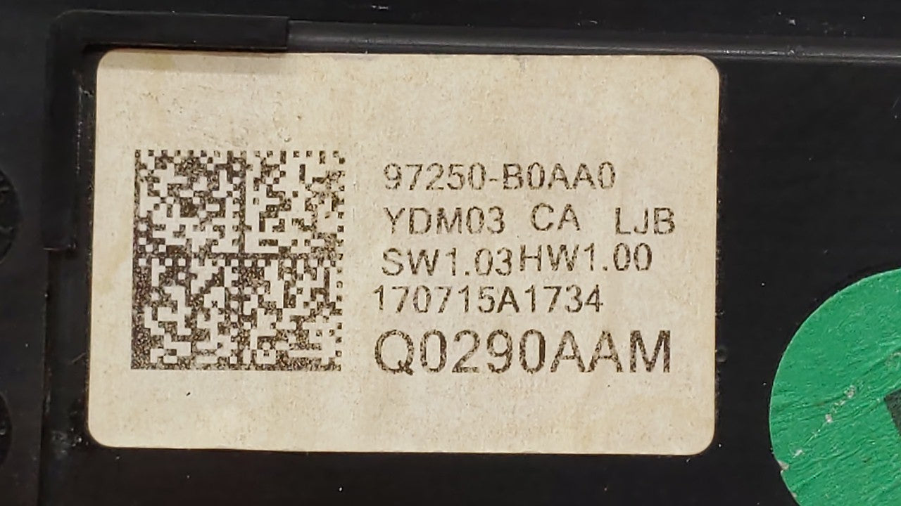 2017-2018 Kia Forte Climate Control Module Temperature AC/Heater Replacement P/N:97250-A7XXX 97250-B0AA0 Fits Fits 2017 2018