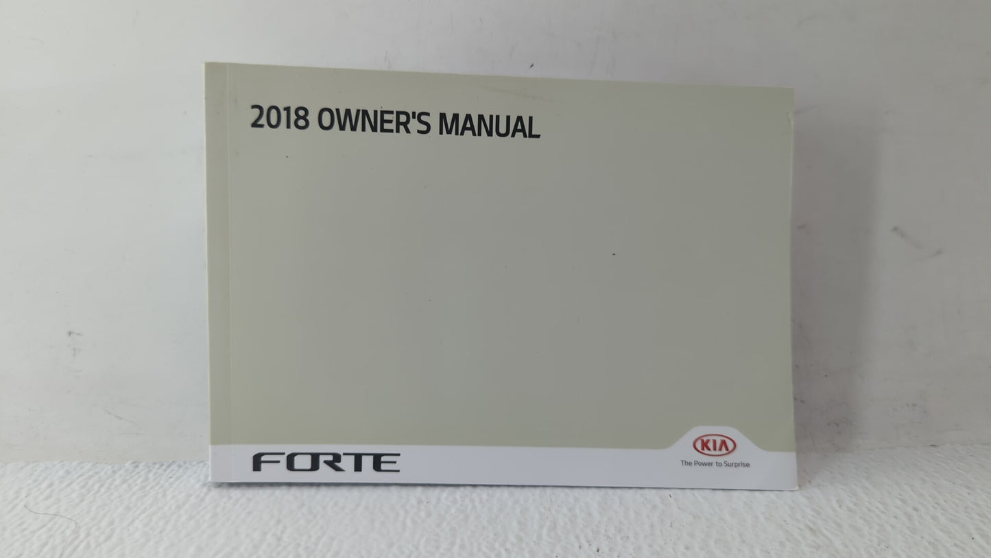 2018 Kia Forte Owners Manual Book Guide OEM Used Auto Parts - Oemusedautoparts1.com