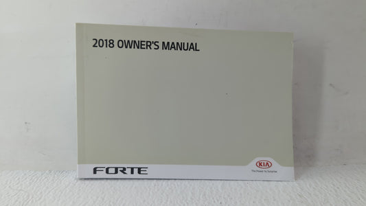 2018 Kia Forte Owners Manual Book Guide OEM Used Auto Parts - Oemusedautoparts1.com