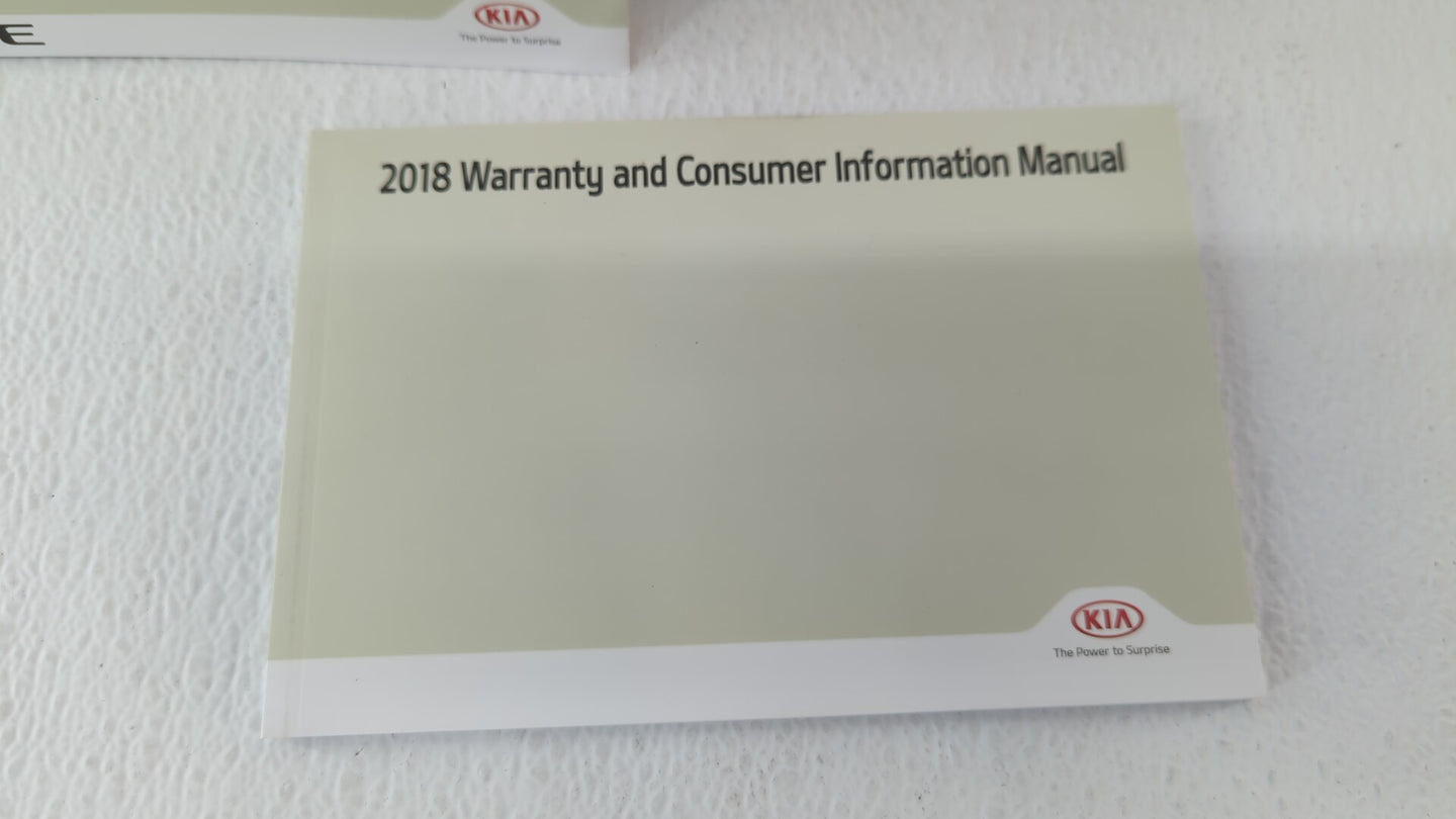 2018 Kia Forte Owners Manual Book Guide OEM Used Auto Parts - Oemusedautoparts1.com