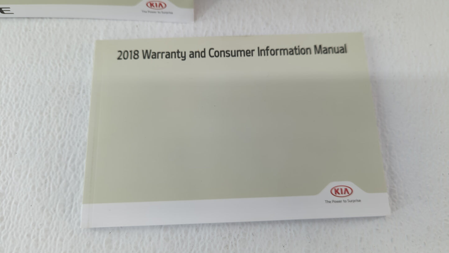 2018 Kia Forte Owners Manual Book Guide OEM Used Auto Parts - Oemusedautoparts1.com