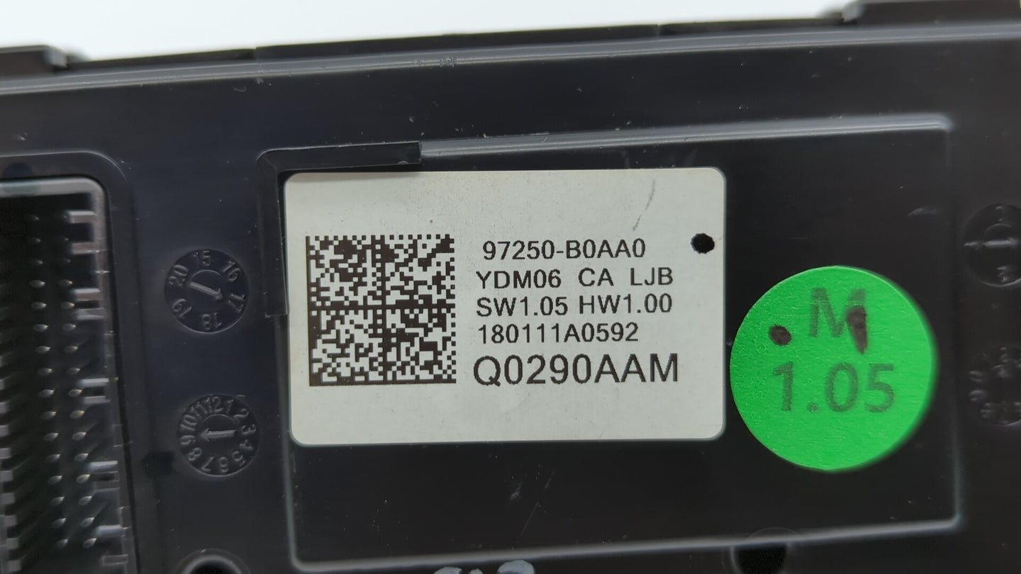2017-2018 Kia Forte Climate Control Module Temperature AC/Heater Replacement P/N:97250-A7XXX 97250-B0AA0 Fits Fits 2017 2018