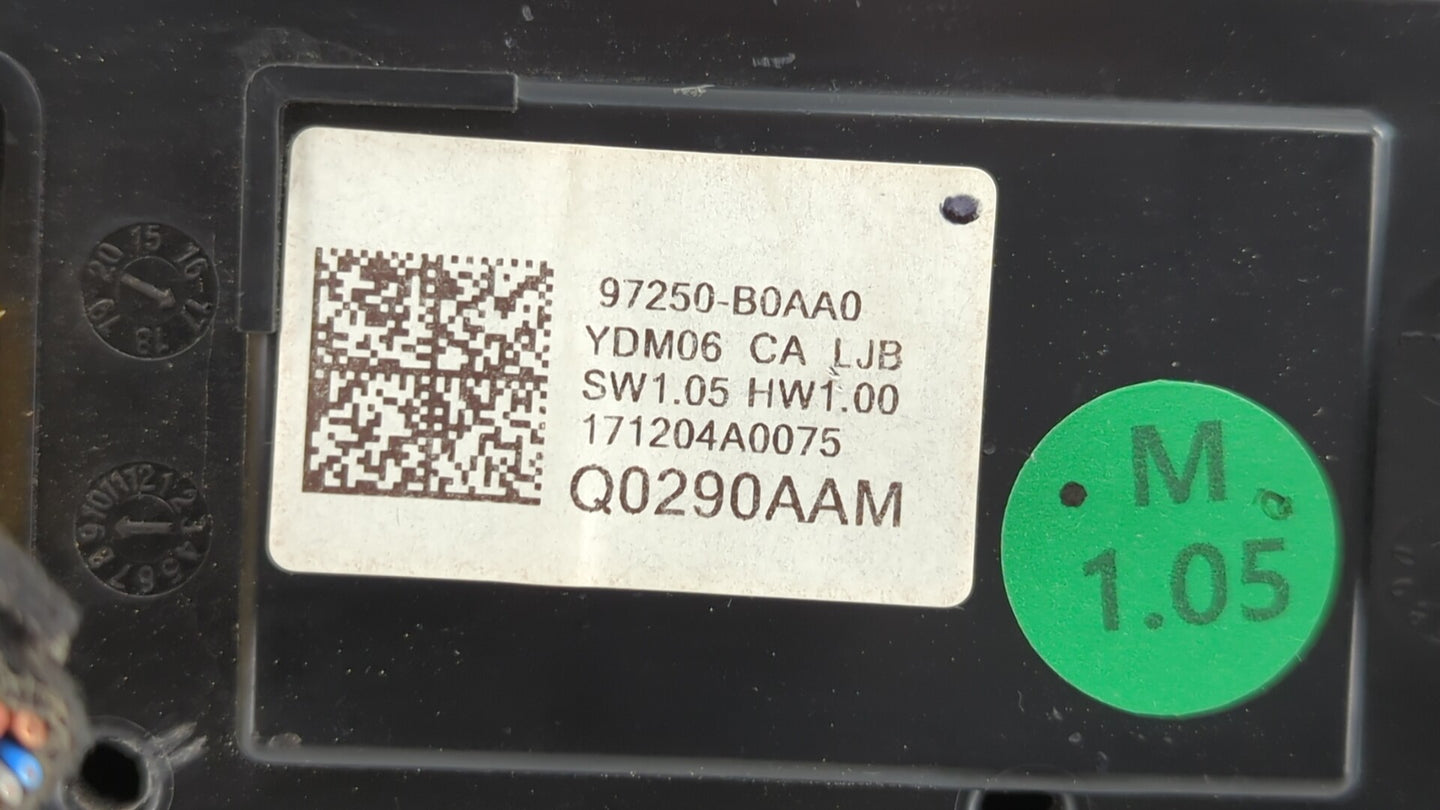 2017-2018 Kia Forte Climate Control Module Temperature AC/Heater Replacement P/N:97250-A7XXX 97250-B0AA0 Fits Fits 2017 2018