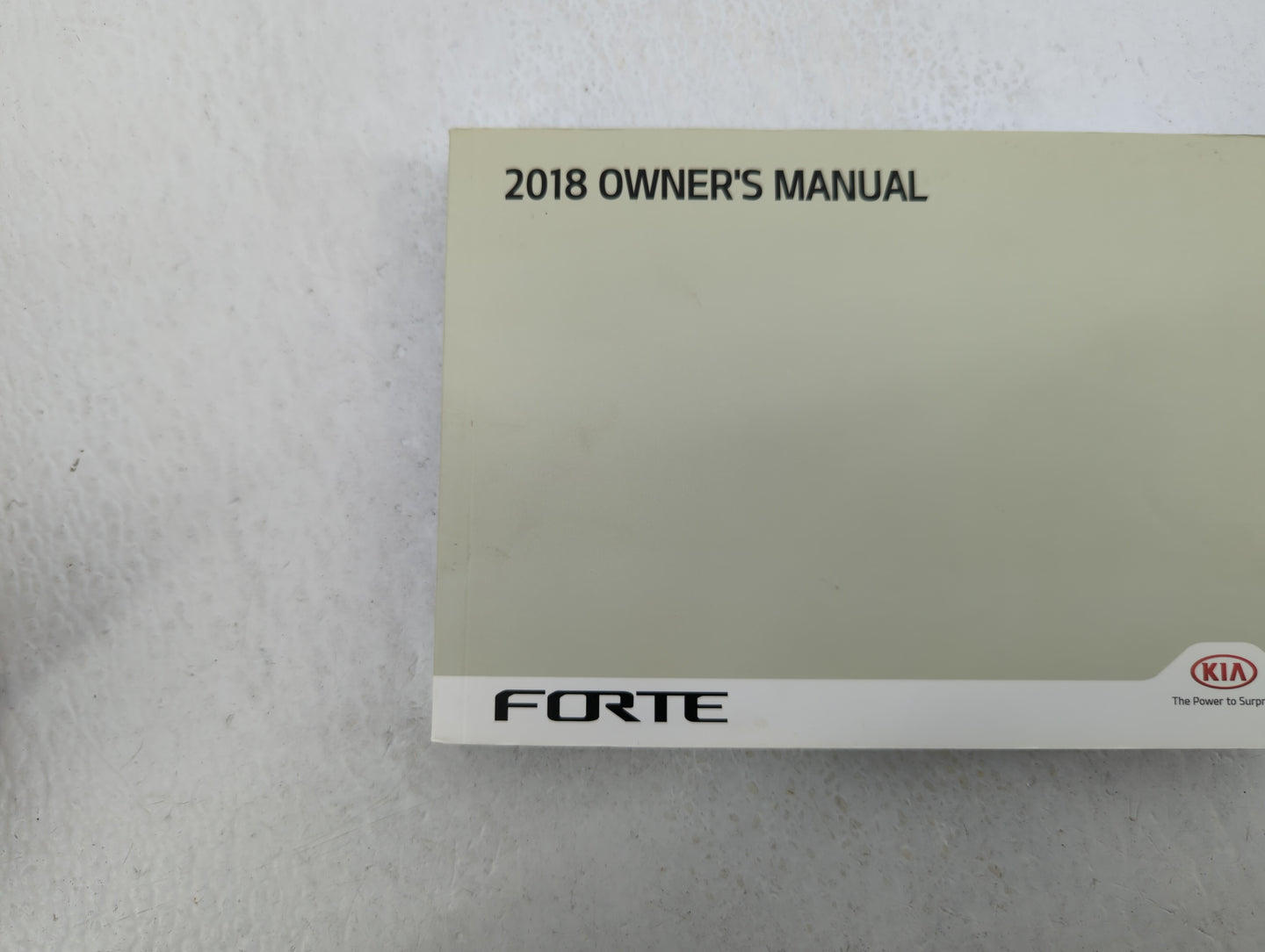 2018 Kia Forte Owners Manual Book Guide OEM Used Auto Parts - Oemusedautoparts1.com
