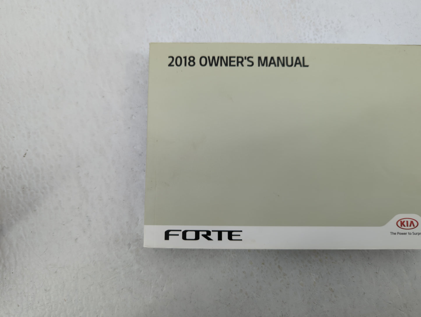 2018 Kia Forte Owners Manual Book Guide OEM Used Auto Parts - Oemusedautoparts1.com