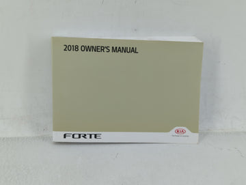 2018 Kia Forte Owners Manual Book Guide OEM Used Auto Parts - Oemusedautoparts1.com