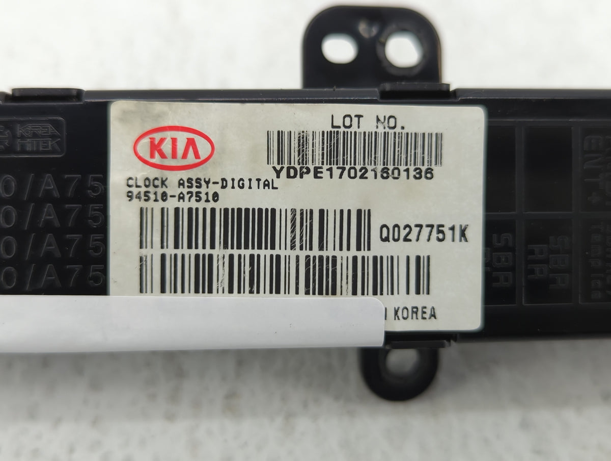 2018 Kia Forte Digital Clock - Oemusedautoparts1.com