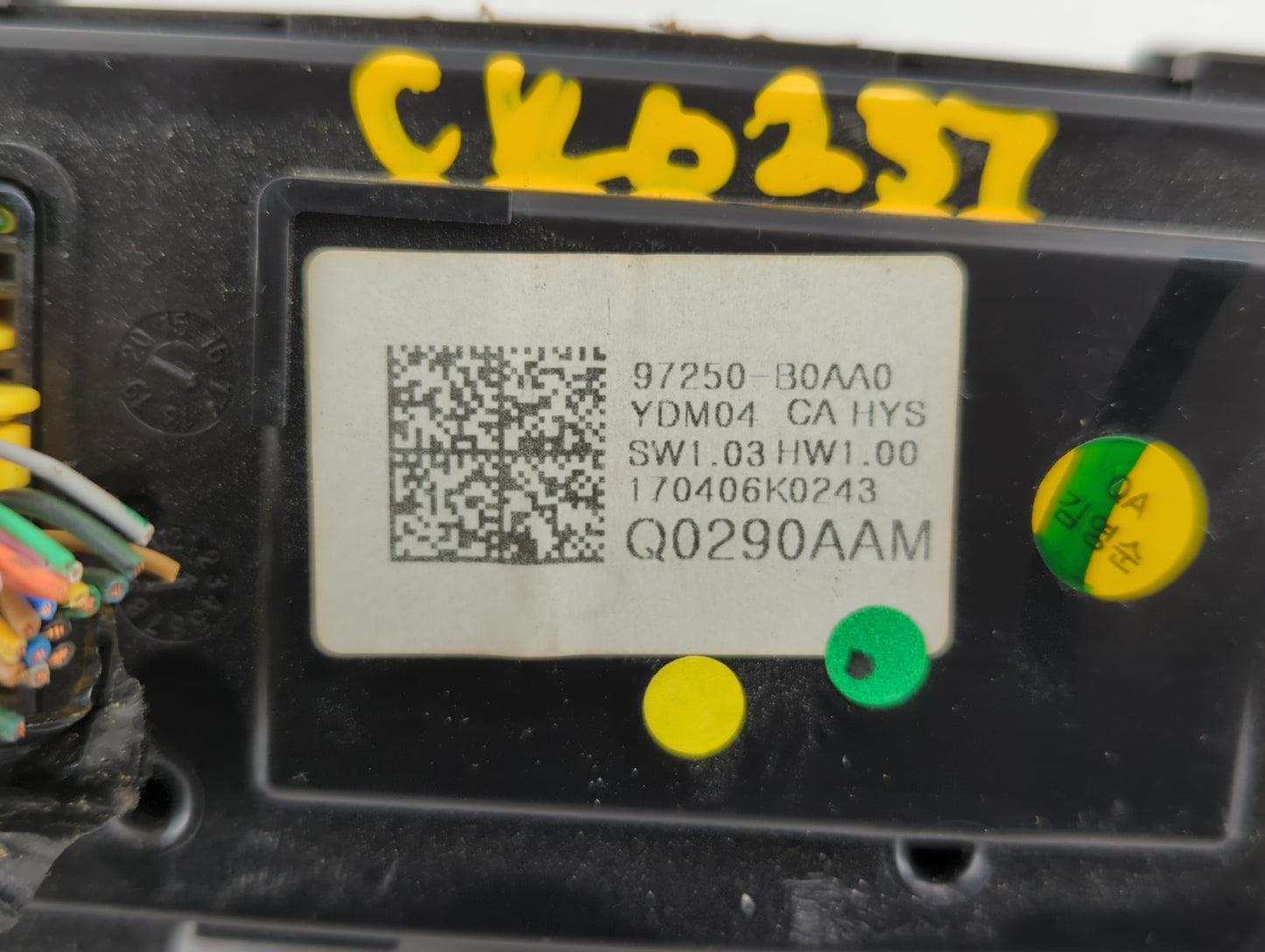 2017-2018 Kia Forte Climate Control Module Temperature AC/Heater Replacement P/N:97250-B0AA0 Fits Fits 2017 2018 OEM Used Au