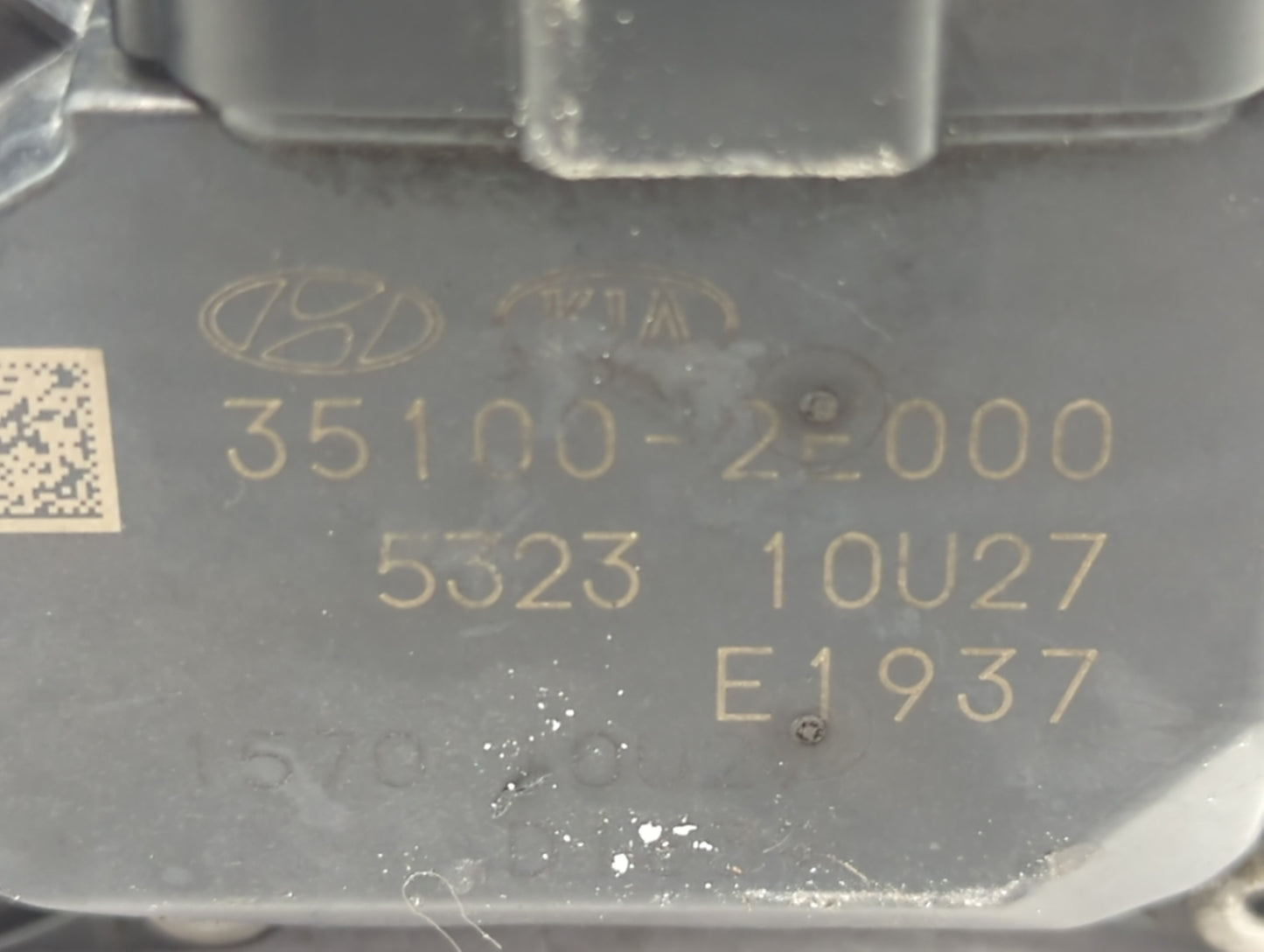 2014-2018 Kia Forte Throttle Body P/N:35100-2E000 Fits Fits 2011 2012 2013 2014 2015 2016 2017 2018 2019 2020 2021 OEM Used 
