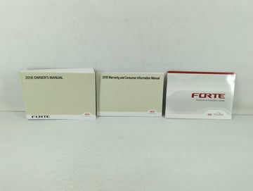 2018 Kia Forte Owners Manual Book Guide OEM Used Auto Parts - Oemusedautoparts1.com