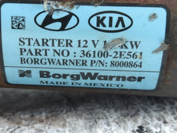 2017-2022 Kia Forte Car Starter Motor Solenoid OEM P/N:36100-2E561 Fits Fits 2017 2018 2019 2020 2021 2022 OEM Used Auto Parts