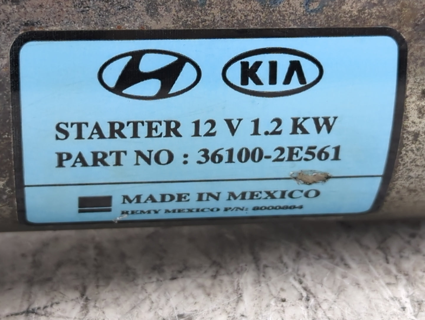 2017-2022 Kia Forte Car Starter Motor Solenoid OEM P/N:36100-2E561 Fits Fits 2017 2018 2019 2020 2021 2022 OEM Used Auto Par