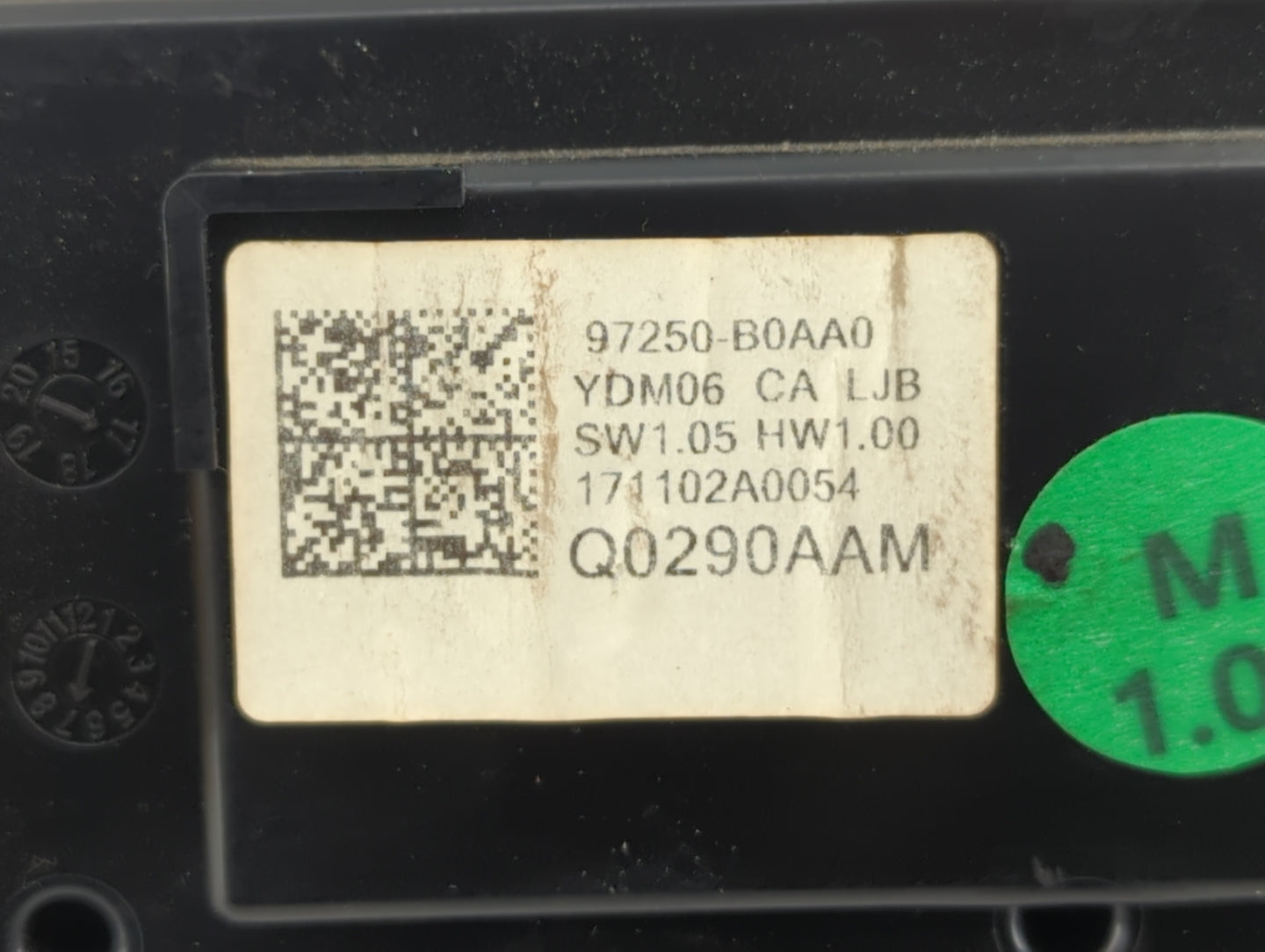 2017-2018 Kia Forte Climate Control Module Temperature AC/Heater Replacement P/N:97250-B0AA0 Fits Fits 2017 2018 OEM Used Au