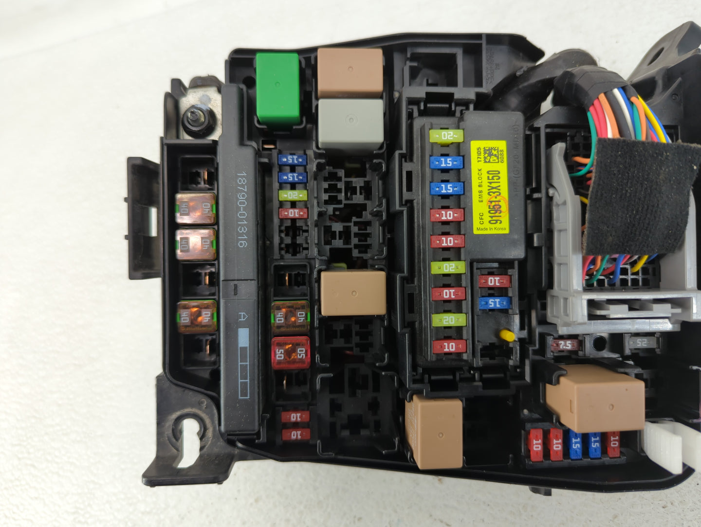 2017-2018 Kia Forte Fusebox Fuse Box Panel Relay Module P/N:1710241026 4217A19035, 91218B0170 Fits Fits 2017 2018 OEM Used A