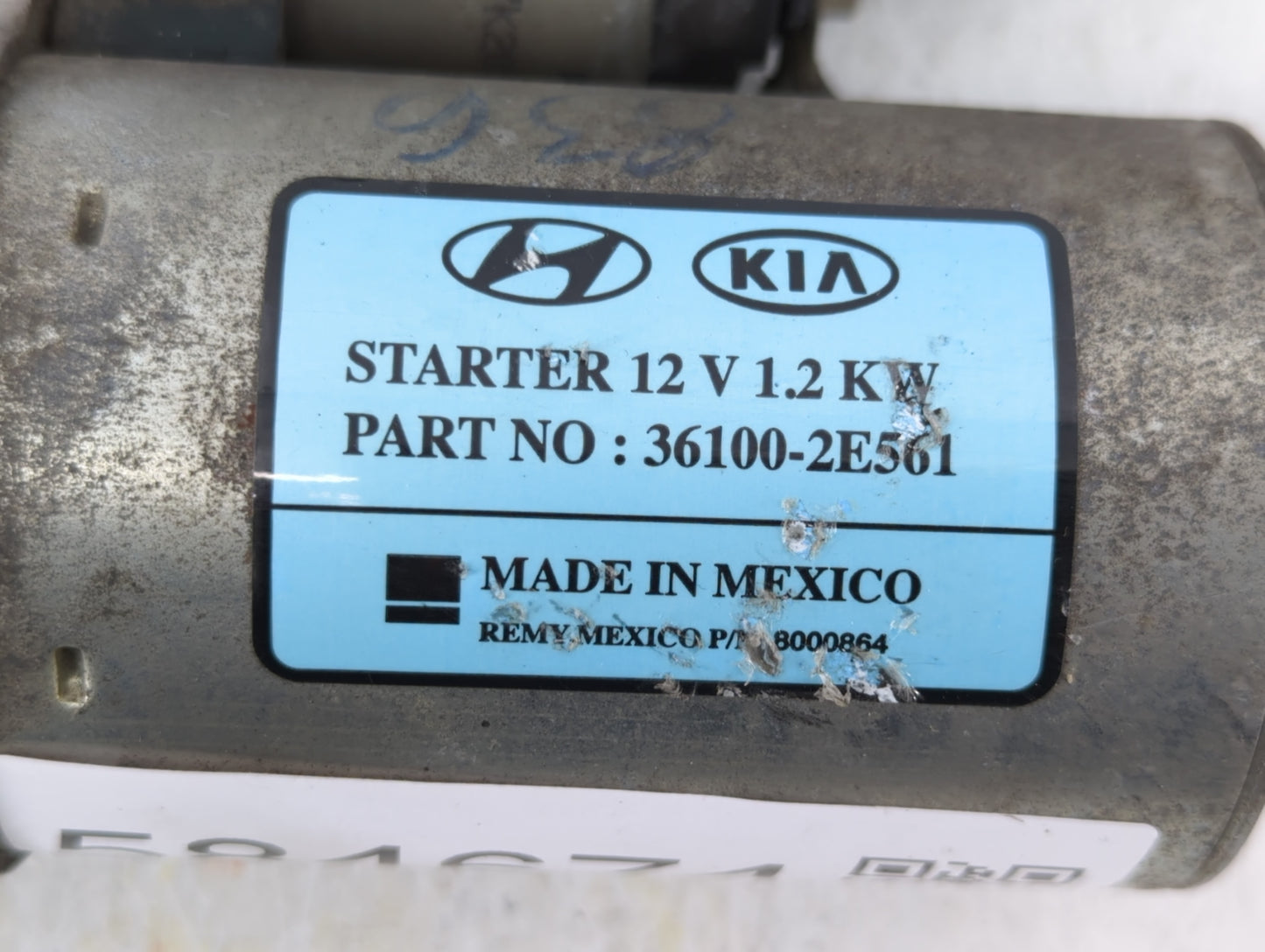 2017-2022 Kia Forte Car Starter Motor Solenoid OEM P/N:36100-2E561 Fits Fits 2017 2018 2019 2020 2021 2022 OEM Used Auto Par