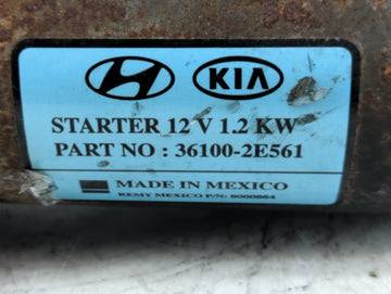 2017-2022 Kia Forte Car Starter Motor Solenoid OEM P/N:36100-2E561 Fits Fits 2017 2018 2019 2020 2021 2022 OEM Used Auto Parts