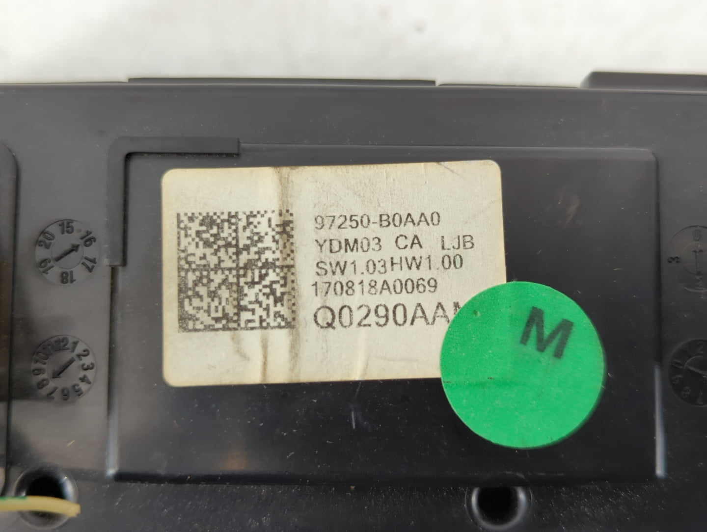 2017-2018 Kia Forte Climate Control Module Temperature AC/Heater Replacement P/N:97250-B0AA0 Fits Fits 2017 2018 OEM Used Au