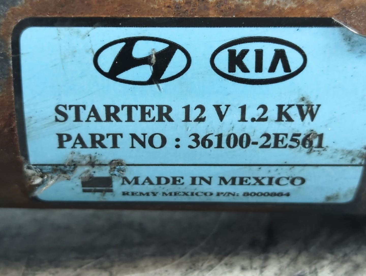 2017-2022 Kia Forte Car Starter Motor Solenoid OEM P/N:36100-2E561 Fits Fits 2017 2018 2019 2020 2021 2022 OEM Used Auto Par