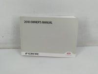 2018 Kia Forte Owners Manual Book Guide P/N:JA7O-EC83B OEM Used Auto Parts - Oemusedautoparts1.com